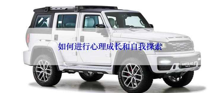 如何进行心理成长和自我探索