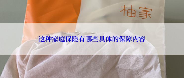 这种家庭保险有哪些具体的保障内容