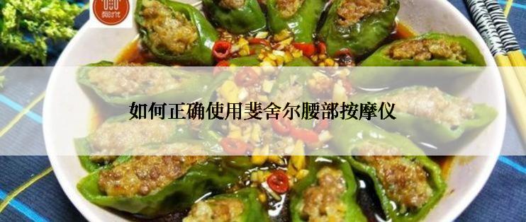 如何正确使用斐舍尔腰部按摩仪