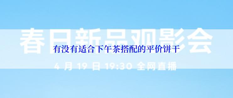 有没有适合下午茶搭配的平价饼干