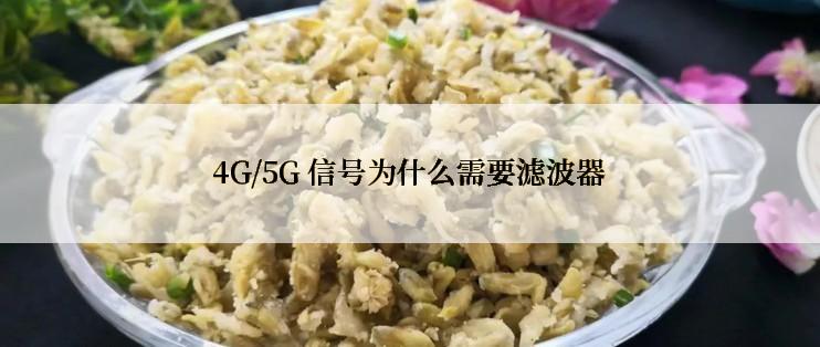 4G/5G 信号为什么需要滤波器