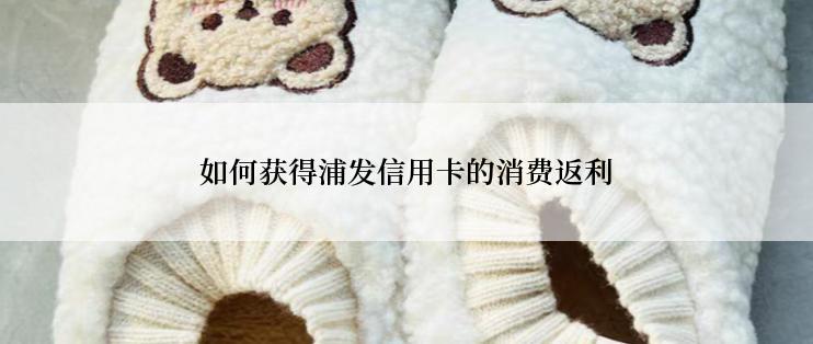 如何获得浦发信用卡的消费返利