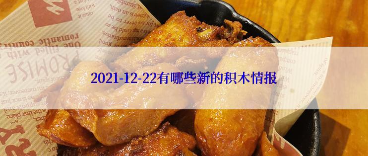 2021-12-22有哪些新的积木情报