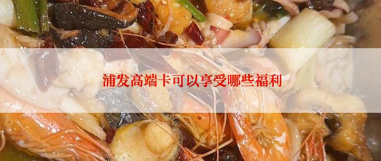  浦发高端卡可以享受哪些福利