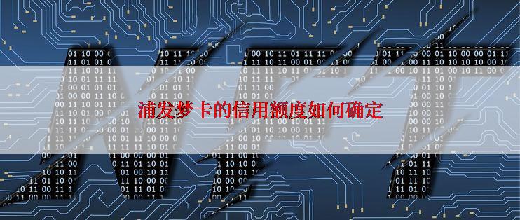 浦发梦卡的信用额度如何确定