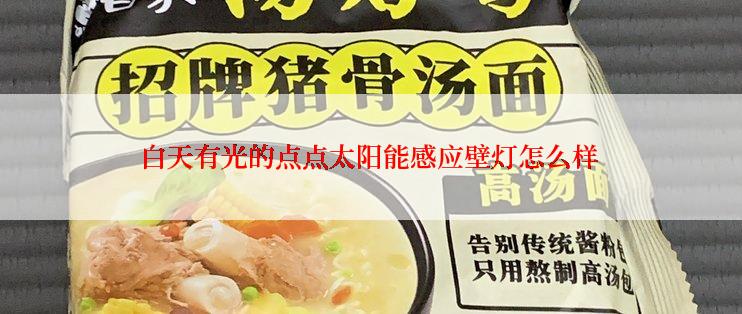 白天有光的点点太阳能感应壁灯怎么样