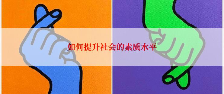 如何提升社会的素质水平