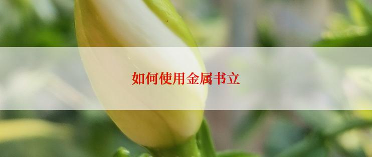 如何使用金属书立