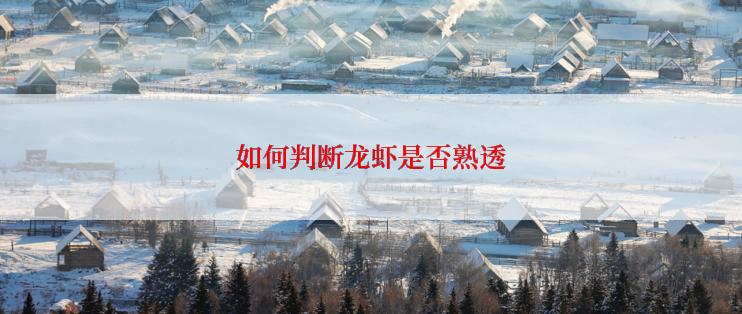 如何判断龙虾是否熟透