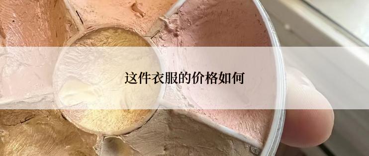 这件衣服的价格如何