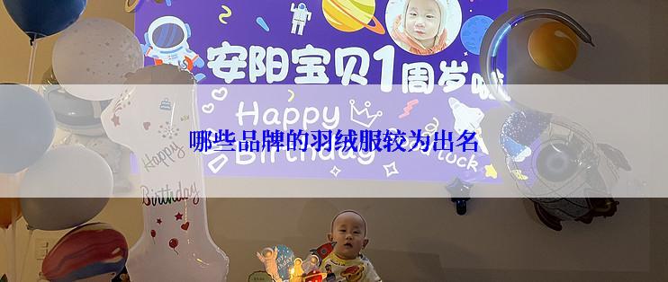 哪些品牌的羽绒服较为出名