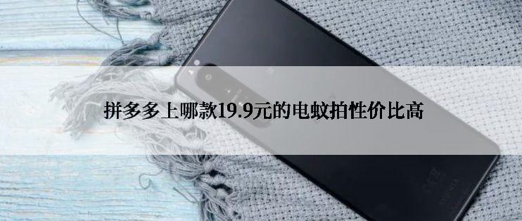  拼多多上哪款19.9元的电蚊拍性价比高