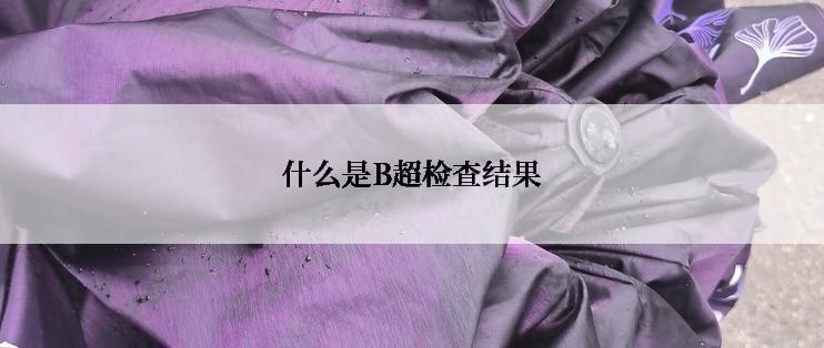 什么是B超检查结果