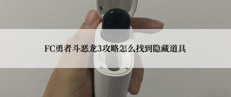 FC勇者斗恶龙3攻略怎么找到隐藏道具