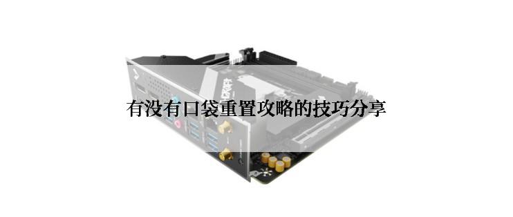 有没有口袋重置攻略的技巧分享