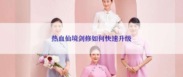 热血仙境剑修如何快速升级