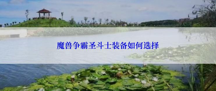 魔兽争霸圣斗士装备如何选择