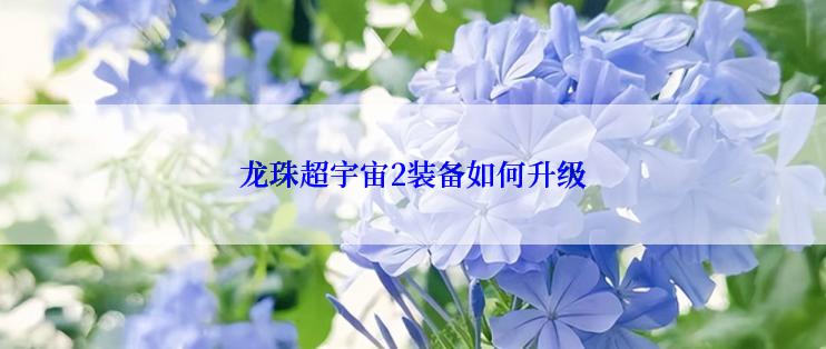 龙珠超宇宙2装备如何升级