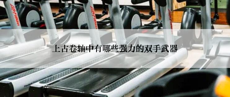 上古卷轴中有哪些强力的双手武器