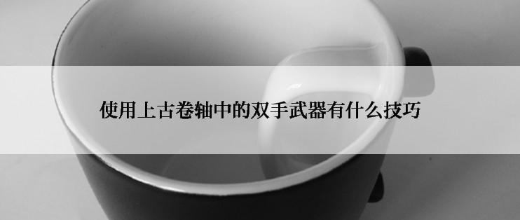 使用上古卷轴中的双手武器有什么技巧