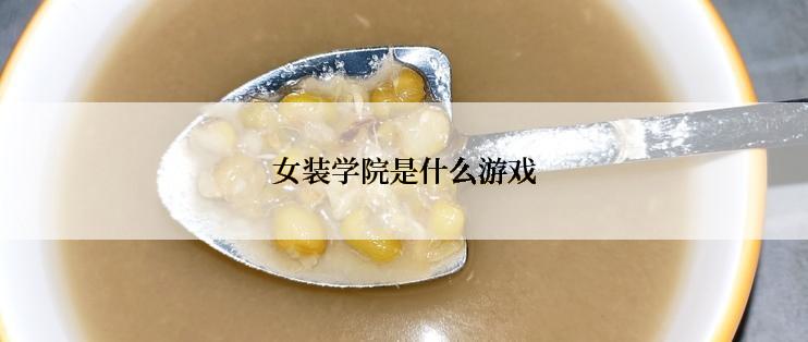 女装学院是什么游戏
