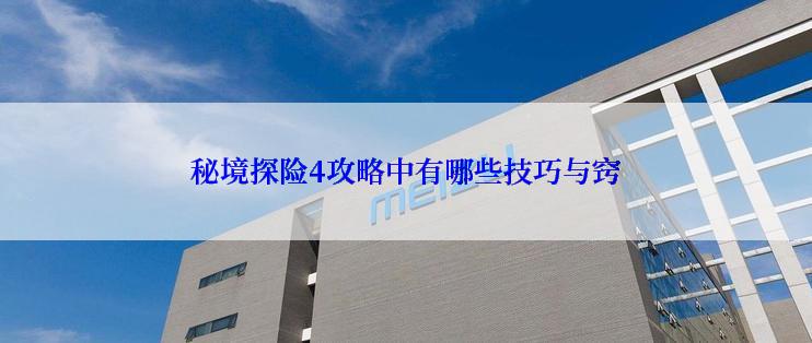 秘境探险4攻略中有哪些技巧与窍