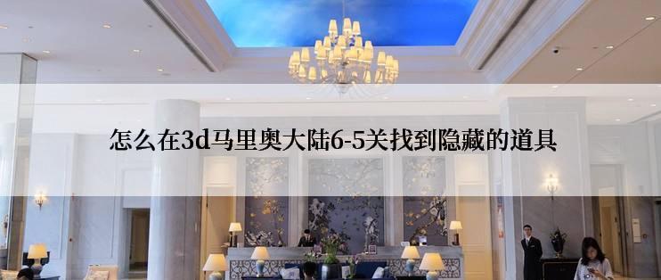  怎么在3d马里奥大陆6-5关找到隐藏的道具