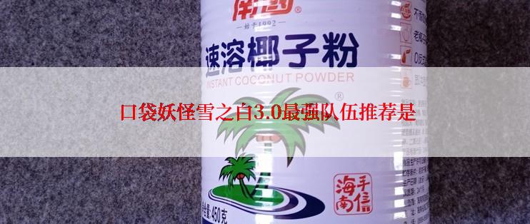  口袋妖怪雪之白3.0最强队伍推荐是