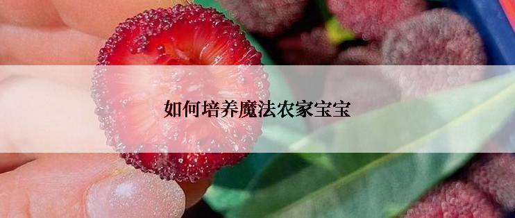 如何培养魔法农家宝宝