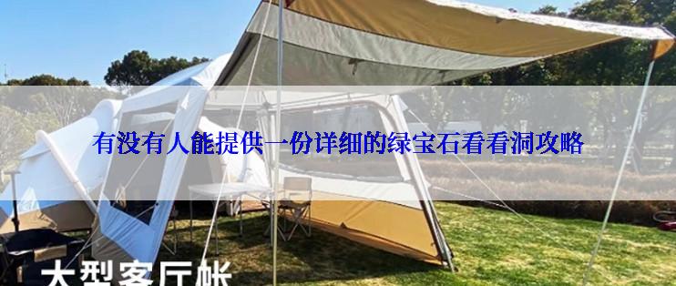 有没有人能提供一份详细的绿宝石看看洞攻略