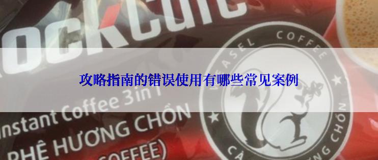 攻略指南的错误使用有哪些常见案例