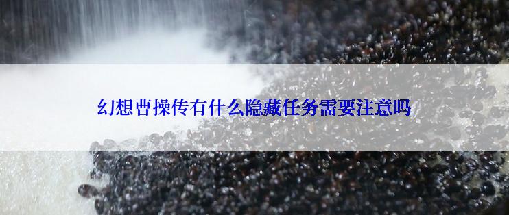 幻想曹操传有什么隐藏任务需要注意吗