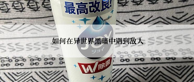  如何在异世界黑暗中遇到敌人