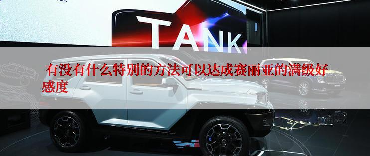  有没有什么特别的方法可以达成赛丽亚的满级好感度