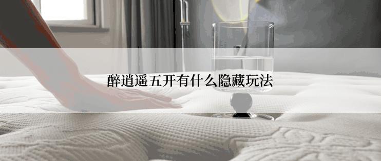 醉逍遥五开有什么隐藏玩法