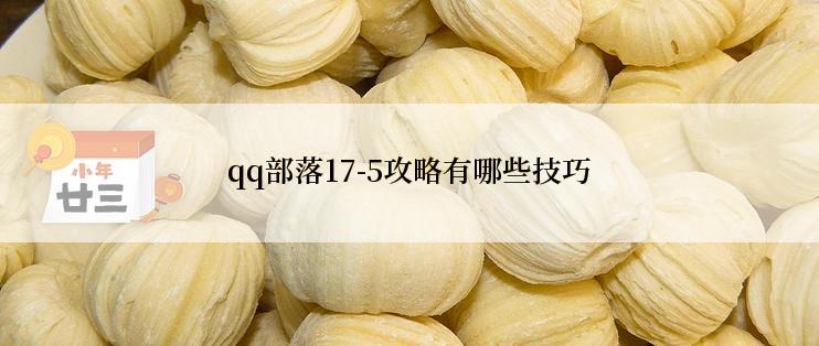 qq部落17-5攻略有哪些技巧
