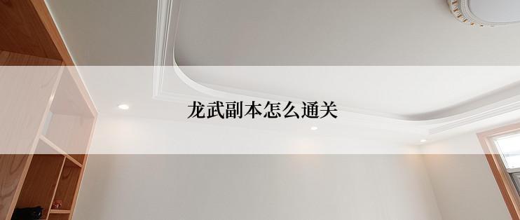  龙武副本怎么通关