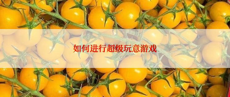 如何进行超级玩意游戏