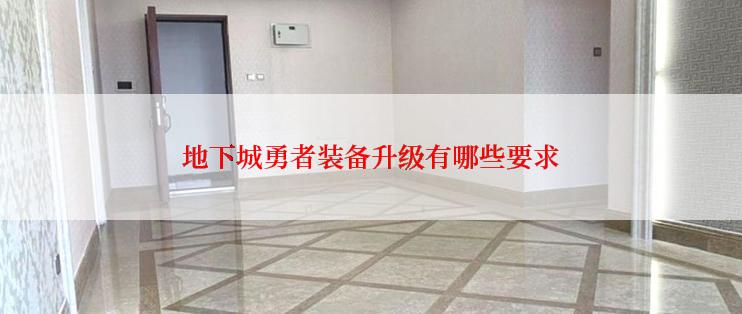 地下城勇者装备升级有哪些要求