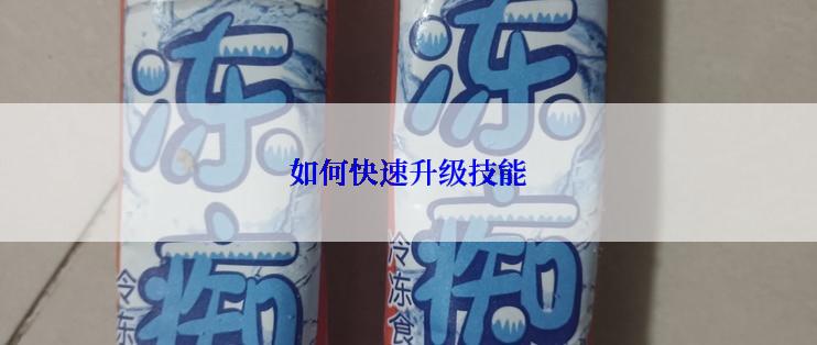 如何快速升级技能