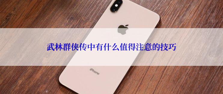 武林群侠传中有什么值得注意的技巧