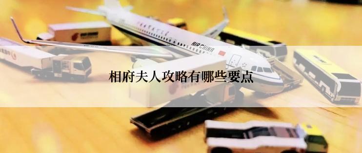 相府夫人攻略有哪些要点