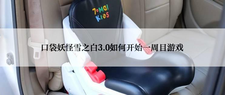 口袋妖怪雪之白3.0如何开始一周目游戏