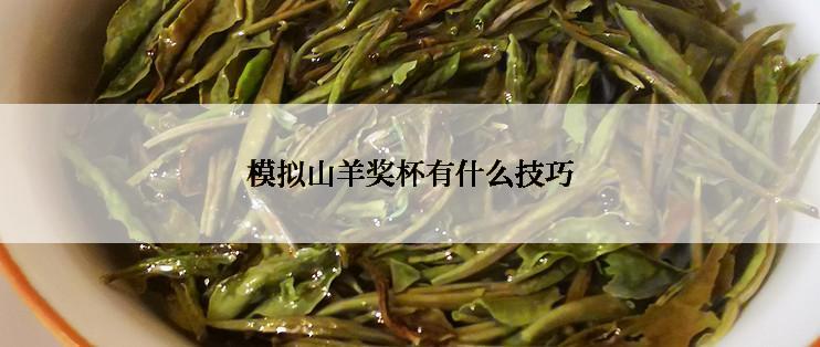 模拟山羊奖杯有什么技巧