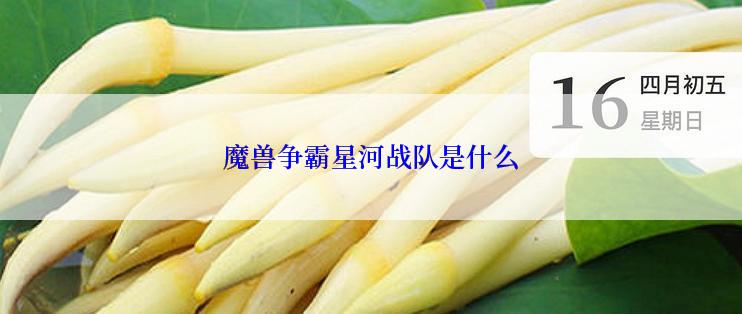 魔兽争霸星河战队是什么