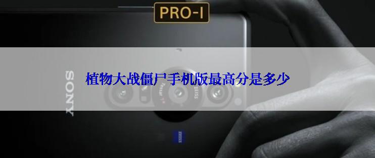 植物大战僵尸手机版最高分是多少