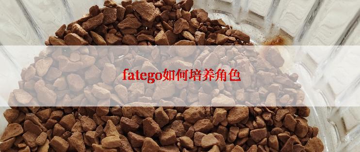 fatego如何培养角色