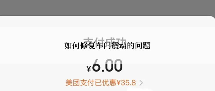 如何修复车门震动的问题