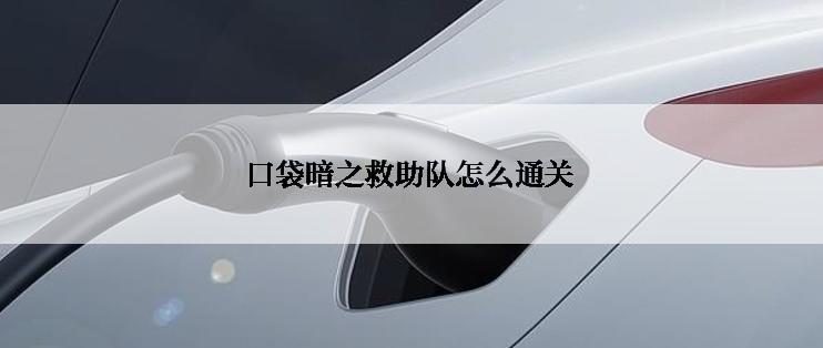 口袋暗之救助队怎么通关