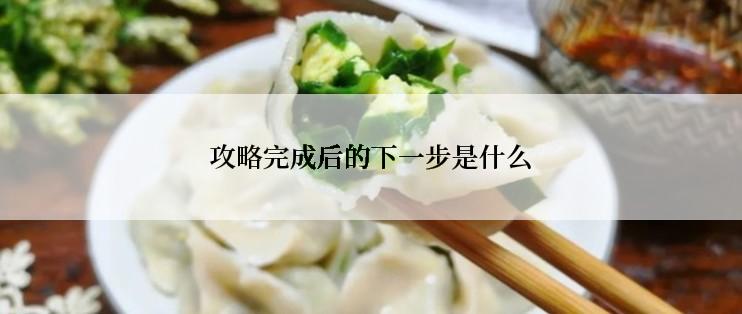 攻略完成后的下一步是什么